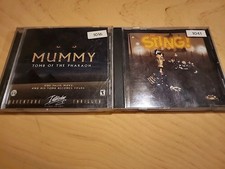 2 Pc Video Games The Sting & Mummy Tomb Of The Pharaoh Acceptable Condition picture