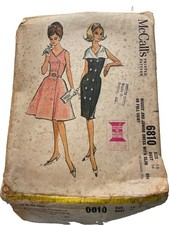 Vintage McCall’s Pattern 6810 Size 16 Bust 36. Cut. Instructions Incl picture