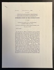 George W. Bush v Albert Gore Jr. Bench Opinion, Supreme Court, Dec 12, 2000 Mint picture