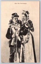 Antique Denmark postcard den lille Hornblaeser little bugler 1915 picture