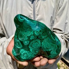 2.18LB Natural Polished Malachite Mineral freeform specimen Reiki Stone picture