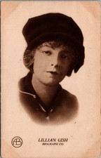 Lillian Gish Biograph Co. Silent Film Star Portrait Postcard Butter Krust Bread picture