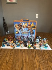 Lot Of 30 Mixed Skylanders Figures With Carrying Case See Photos For Exact Ones picture