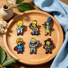 6pc The Simpsons Enamel Pin Badge Brooch Set suitable for bag hat scarf backpack picture