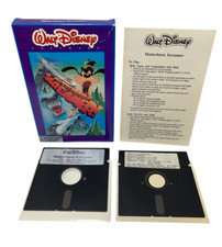 Vintage Walt Disney Matterhorn Screamer 2 Disks IBM Apple II Commodore + Manual picture