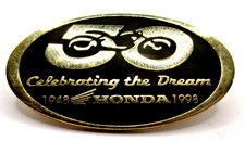 Vintage American HONDA Co. 1948-1998 50th Celebrating the Dream Motorcycle Pin picture
