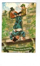 Vintage Postcard Collection of Blarney Castle, Ireland Kissing the Blarney Stone picture