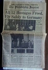 1981 ALL 52 HOSTAGES FREED The Philadelphia Inquirer Newspaper Iran   picture