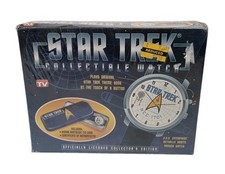 Sealed 1998 Star Trek Orbiting USS Enterprise NCC-1701 Collectible Watch NOS picture