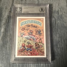 Tom Bunk Signed GEEKSTRAVANGANZA Checklist Card #P1 Beckett Slabbed Geek Fest picture