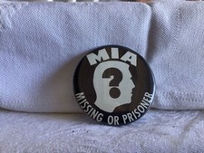 Vietnam M.I.A. Missing Or Prisoner Original Pin, 60/70’s picture