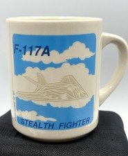 F-117A Stealth Fighter Military Jet Ceramic Coffee Mug Tea Cup USA Airforce 1989 picture