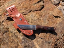 Bark River Bravo 1 — Cru-Wear / Desert Ironwood Burl and Mosaic Pins picture