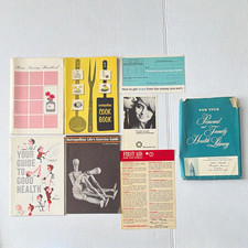Vintage 1960s Metropolitan Life Health Cookbook Exercise First Aid Ephemera Lot picture