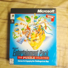 Vintage MICROSOFT ENTERTAINMENT PACK Puzzle Col. CD ROM Sealed Windows 95 NEW picture