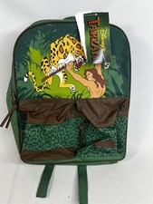Rare Vintage Tarzan Backpack 1999 NWT Disney Green New with Tags 90s picture