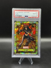 2024 Topps Chrome Marvel Sapphire X-23 /75 Yellow Refractor PSA 10 Gem Mint picture