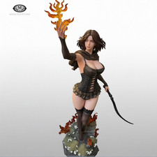 Elden Ring 20in Melina Figure Flame Rune Corset PVC Statue Toy picture
