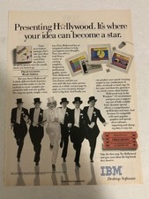 1991 IBM Hollywood Computers Print Ad Advertisement Advert Vtg  pa8 picture