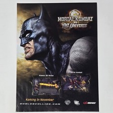 Mortal Kombat vs DC Universe PS3 Xbox 360 Batman Print Ad/Poster Promo Art picture