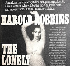 1976 The Lonely Lady by Harold Robbins Original Vintage Print Ad 27x30cm NYT picture
