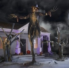 Home Accents Holiday 15 ft. Gruesome Grounds Giant-Sized Animated LED Worricrow picture