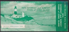 Long Island Rail Road Saturday & Sunday Tours of Long Island folder 1974 picture
