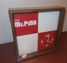 RARE UNUSED MR PIBB Clock in original box 1979 Coca Cola /Coke / Advertising picture