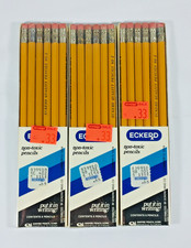 VTG 80'S ECKERD (EMPIRE PENCIL) LOT OF 3 NEW/SEALED PACKS OF (6) NO. 2 PENCILS++ picture