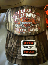 Harley-Davidson House of Harley-Davidson Tokyo Japan OTTO Trucker Hat picture