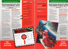 Borland Vintage 1985-86 Holiday Software Advertising 2pg Magazine Ad picture