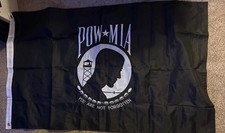 POW MIA Flag 3x5 Prisoner Of War Military USMC Brand New Only A Few Left picture