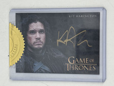 Kit Harington Jon Snow Signed Auto Gold Rittenhouse Sealed 2014 Game Of Thrones picture