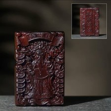Vintage Retro God of Wealth Creative Wooden Lighter picture