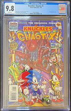 Knuckles' Chaotix #1 (1996 Archie) CGC 9.8 WHITE PAGES Low census count picture