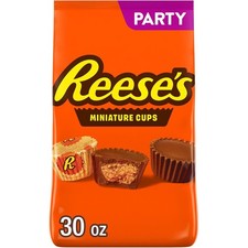 Individually Wrapped 30 oz Miniature Milk Chocolate Peanut Butter Cups - Kosher picture