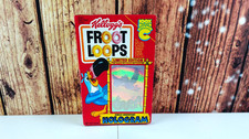 1991 Kellogg's Froot Loops Empty Cereal Box Jungle Adventure Hologram Toucan Sam picture