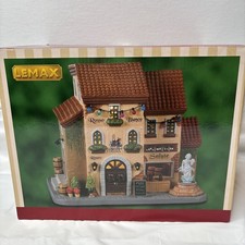 LEMAX The Wine Merchant #25936 Lighted Building NIB Christmas Village Works picture