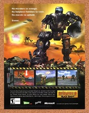 2001 MechWarrior 4 Black Knight PC Original Advertisement / Retro Promo v1 picture