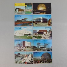 10pc Lot Vintage Montreal Canada Expo 67 Pavilion Building Postcards picture
