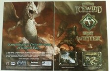 2000 ICEWIND DALE: Heart of Winter ~ 2 pg. Vintage Video Game PRINT AD oop picture