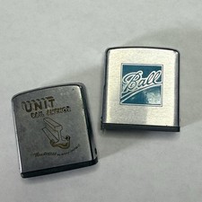 VTG Zippo Measuring Tape Set Lot of 2 Ball Unit Rail Anchor Vintage Pocket Tape picture