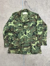 Vintage 1960s Vietnam US Military ERDL Poplin 3rd Pattern Jungle Jacket Medium picture