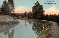 Hendersonville N. C. Laurel Park Canal Vintage 1913 Postcard picture