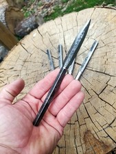 Handforged Ninja Ghost Bo Throwing Spike Hexagon Blade 7 Inch No Spin picture