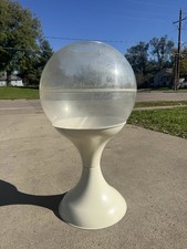 RARE Vintage MCM Dome Terrarium Planter with Retro Hour Glass Base Atomic No Lid picture