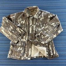 RARE VTG US Military Cabelas Trebark Shirt Mens Large Regular NOTES Coat #7348 picture