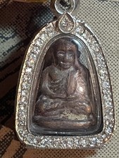 Phra Bucha Lp Ngern ,Wat  Bangkhlan yr 2450-2460 Buddha Stainless Case picture
