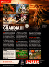 GRANDIA III PS2 Magazine Ad Review Print Art Alfina Square Enix 2005 EGM picture