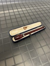 Antique Sapphire? & Gold Triangle Cherry Bakelite Cigar Cigarette Holder WDC picture